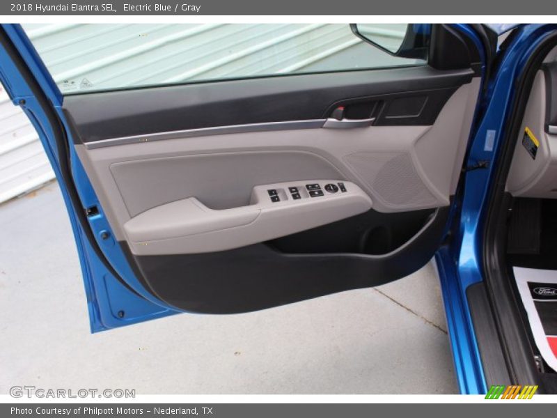 Electric Blue / Gray 2018 Hyundai Elantra SEL