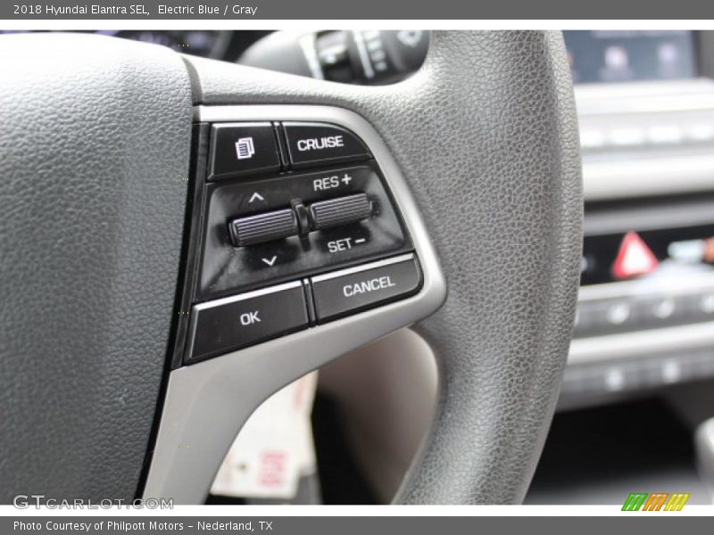 Electric Blue / Gray 2018 Hyundai Elantra SEL