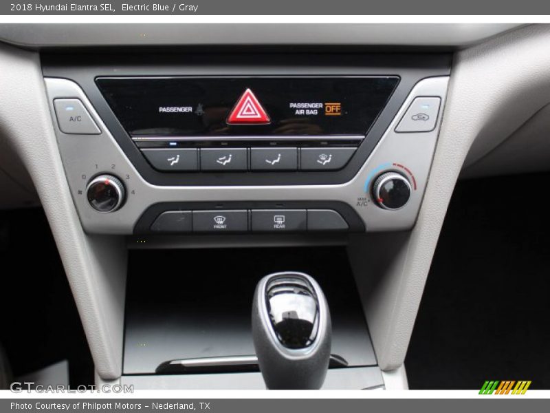 Electric Blue / Gray 2018 Hyundai Elantra SEL
