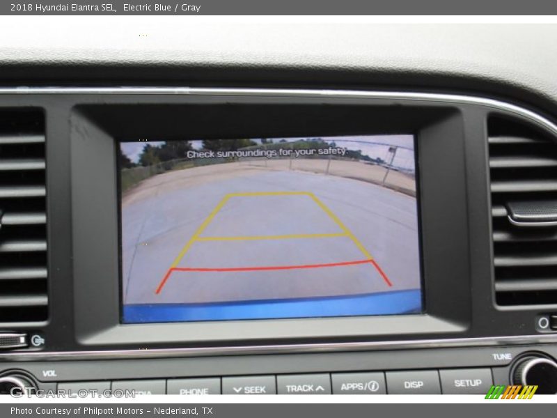 Electric Blue / Gray 2018 Hyundai Elantra SEL