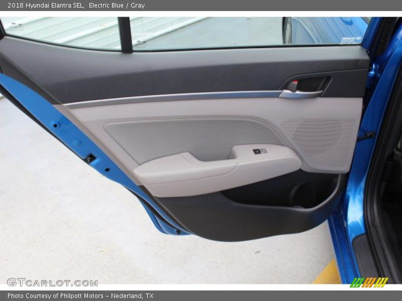 Electric Blue / Gray 2018 Hyundai Elantra SEL
