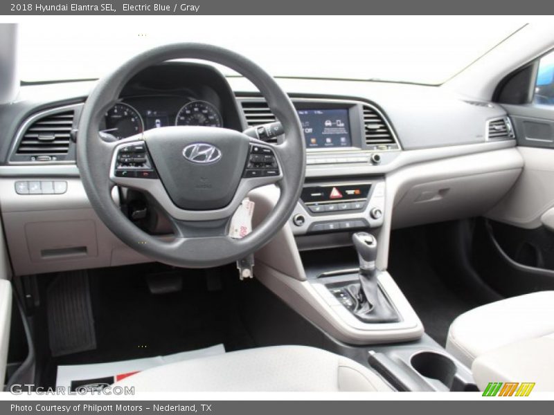 Electric Blue / Gray 2018 Hyundai Elantra SEL
