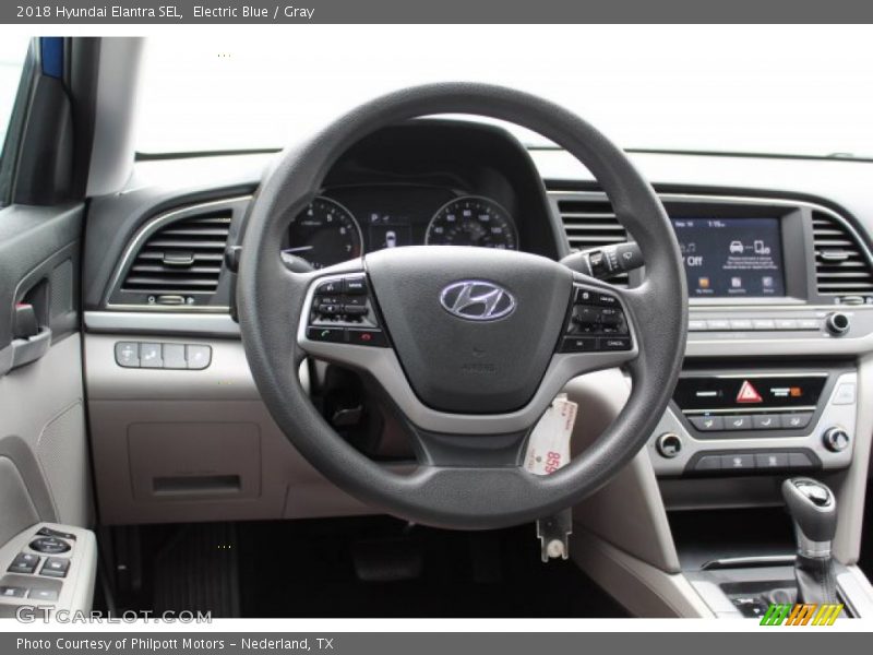 Electric Blue / Gray 2018 Hyundai Elantra SEL