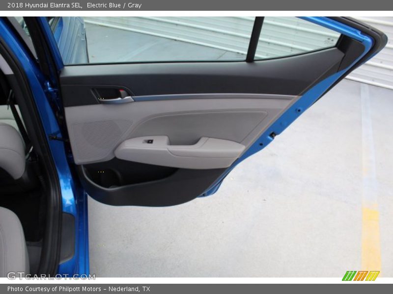 Electric Blue / Gray 2018 Hyundai Elantra SEL
