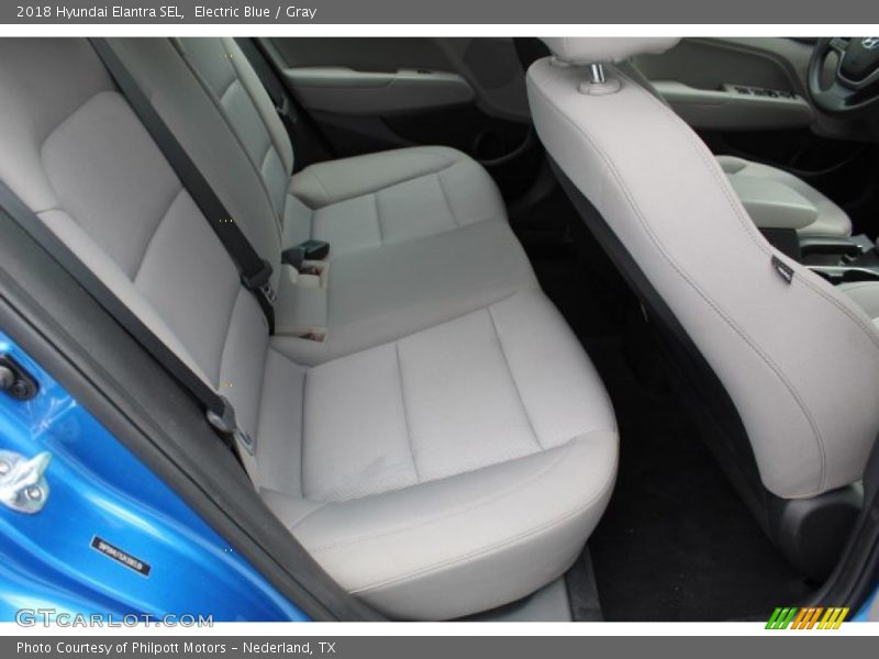 Electric Blue / Gray 2018 Hyundai Elantra SEL