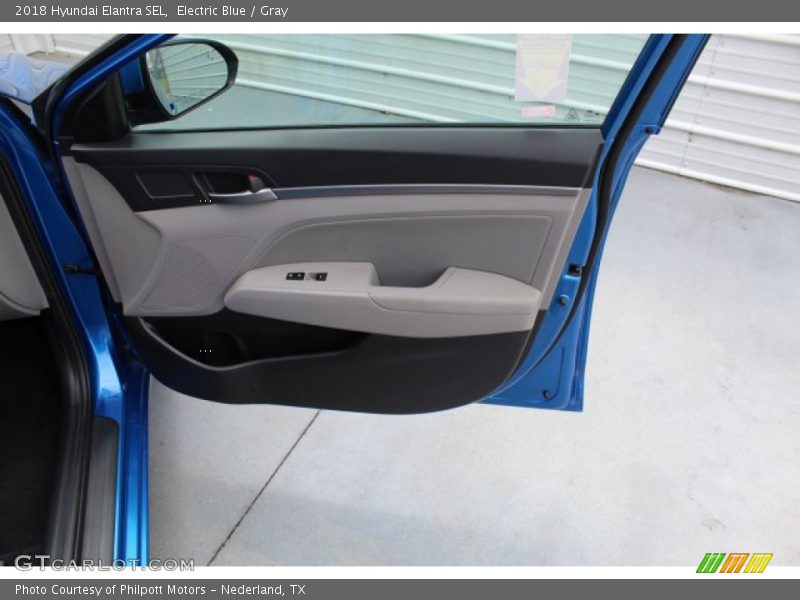 Electric Blue / Gray 2018 Hyundai Elantra SEL