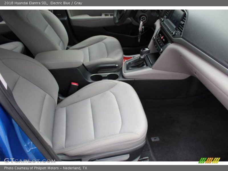 Electric Blue / Gray 2018 Hyundai Elantra SEL