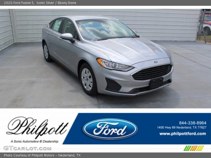 Iconic Silver / Ebony Stone 2020 Ford Fusion S