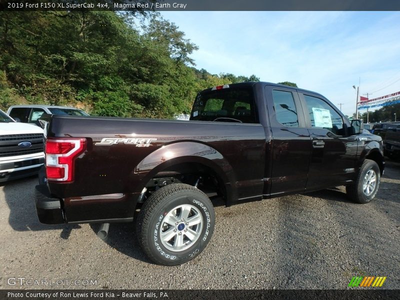 Magma Red / Earth Gray 2019 Ford F150 XL SuperCab 4x4
