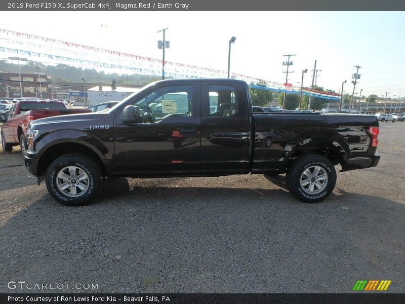 Magma Red / Earth Gray 2019 Ford F150 XL SuperCab 4x4
