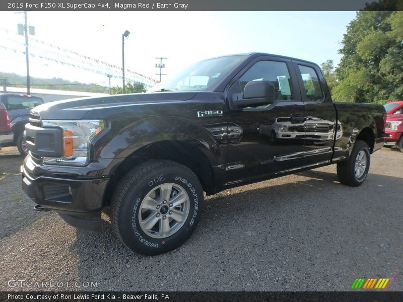 Magma Red / Earth Gray 2019 Ford F150 XL SuperCab 4x4