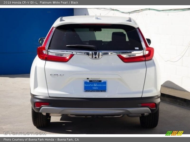 Platinum White Pearl / Black 2019 Honda CR-V EX-L