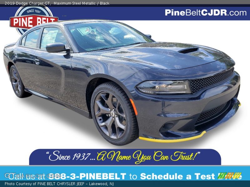 Maximum Steel Metallic / Black 2019 Dodge Charger GT