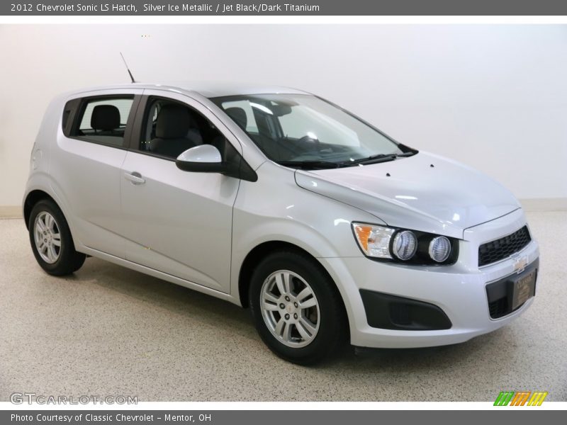 Silver Ice Metallic / Jet Black/Dark Titanium 2012 Chevrolet Sonic LS Hatch