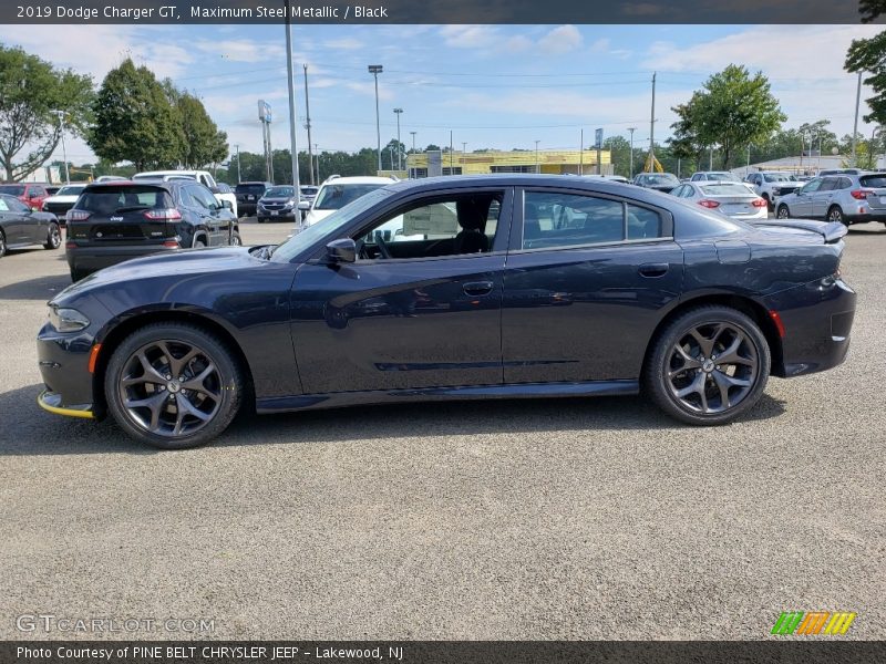 Maximum Steel Metallic / Black 2019 Dodge Charger GT