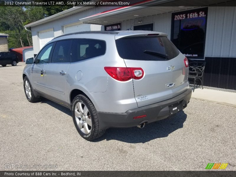 Silver Ice Metallic / Cashmere/Ebony 2012 Chevrolet Traverse LTZ AWD