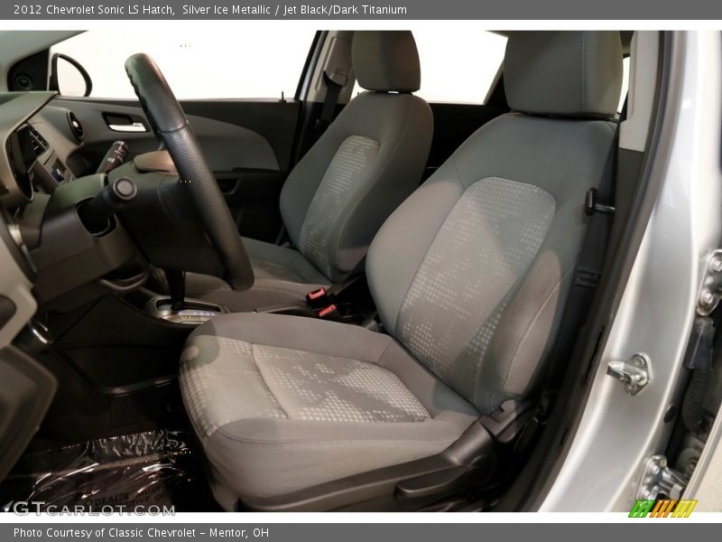 Silver Ice Metallic / Jet Black/Dark Titanium 2012 Chevrolet Sonic LS Hatch
