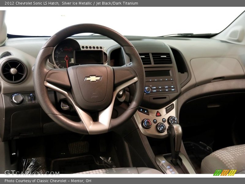Silver Ice Metallic / Jet Black/Dark Titanium 2012 Chevrolet Sonic LS Hatch