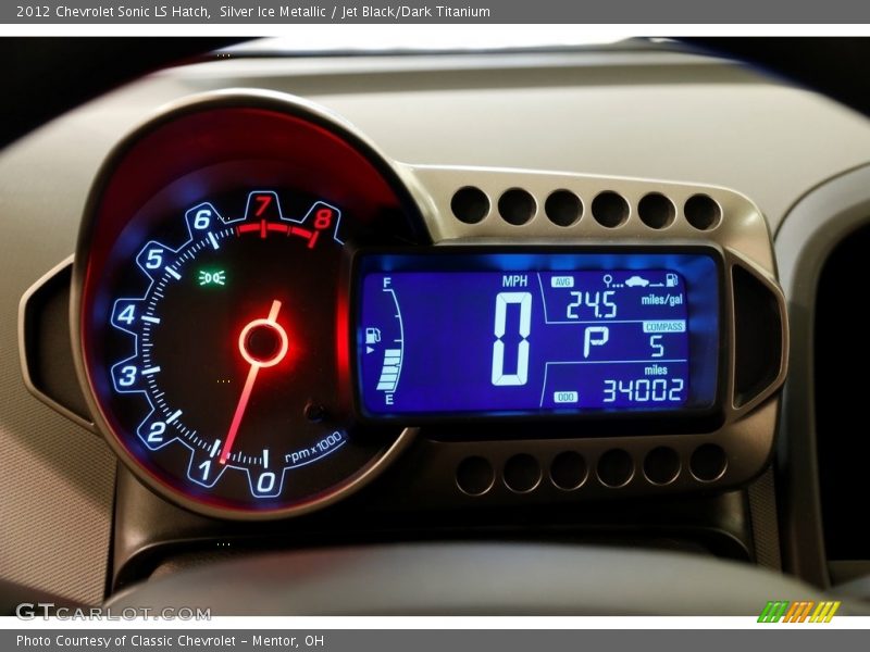Silver Ice Metallic / Jet Black/Dark Titanium 2012 Chevrolet Sonic LS Hatch
