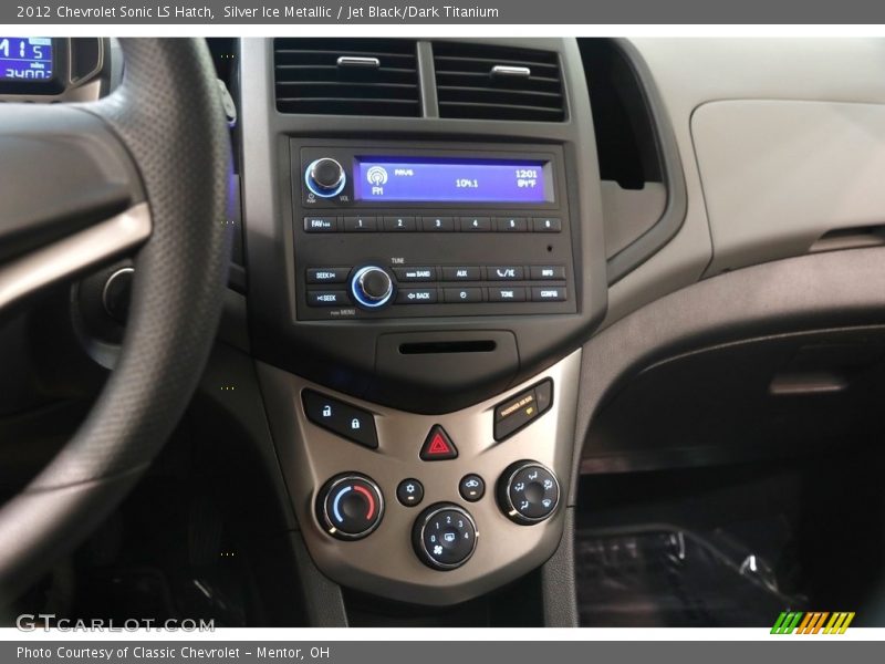 Silver Ice Metallic / Jet Black/Dark Titanium 2012 Chevrolet Sonic LS Hatch