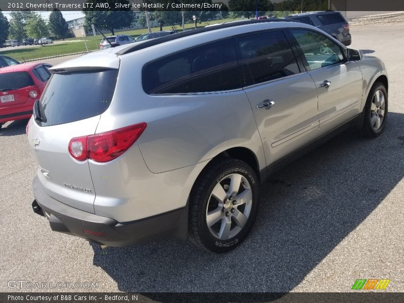 Silver Ice Metallic / Cashmere/Ebony 2012 Chevrolet Traverse LTZ AWD