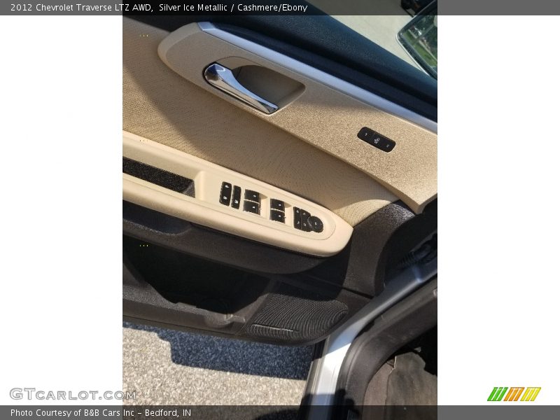 Silver Ice Metallic / Cashmere/Ebony 2012 Chevrolet Traverse LTZ AWD