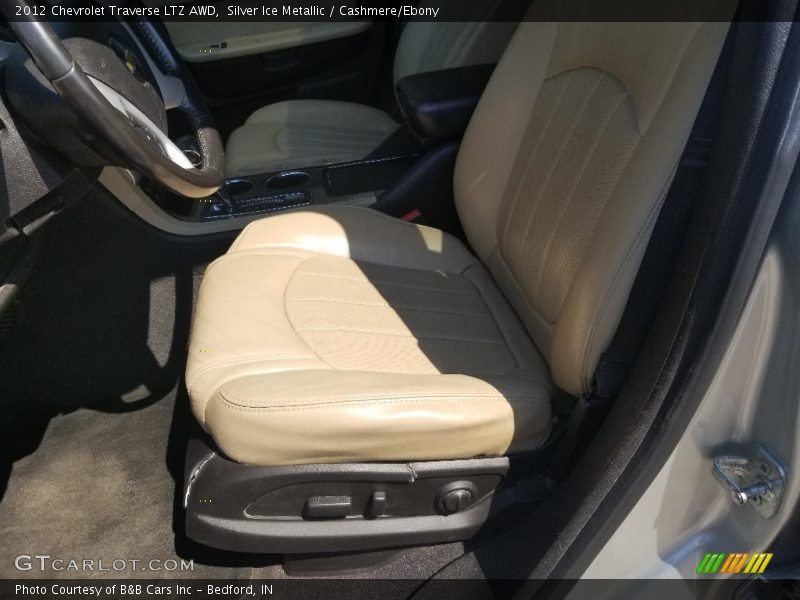 Silver Ice Metallic / Cashmere/Ebony 2012 Chevrolet Traverse LTZ AWD