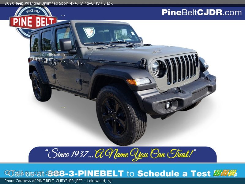 Sting-Gray / Black 2020 Jeep Wrangler Unlimited Sport 4x4