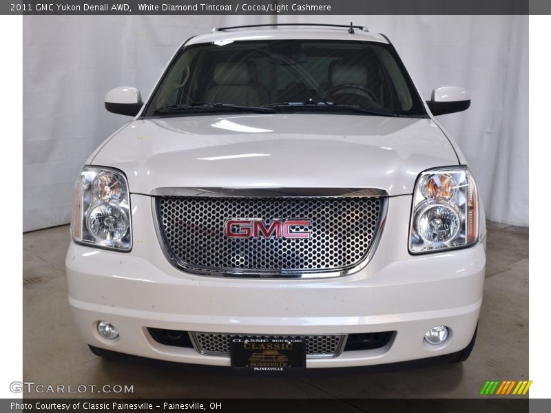 White Diamond Tintcoat / Cocoa/Light Cashmere 2011 GMC Yukon Denali AWD