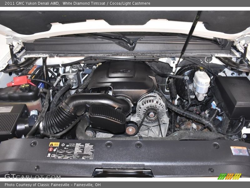 White Diamond Tintcoat / Cocoa/Light Cashmere 2011 GMC Yukon Denali AWD