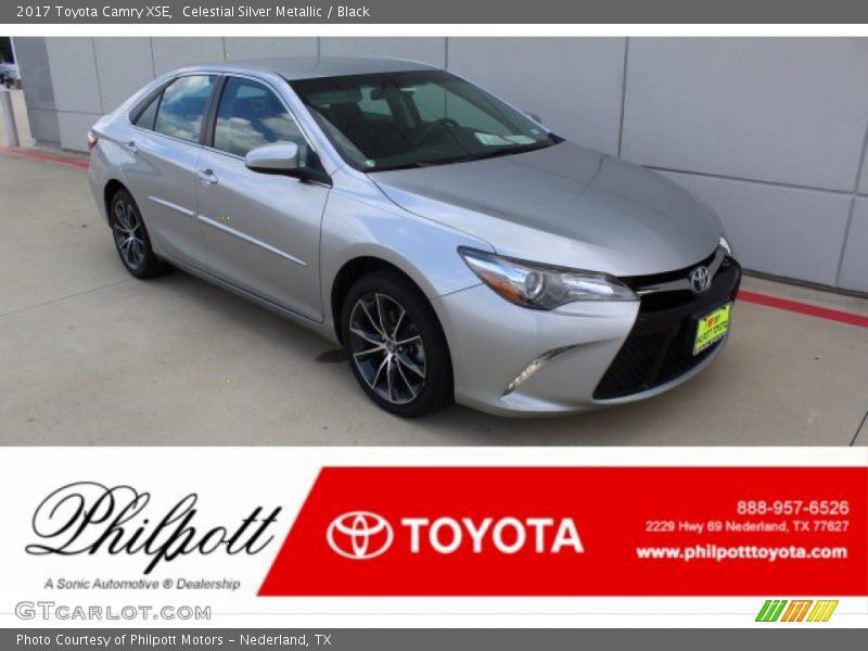 Celestial Silver Metallic / Black 2017 Toyota Camry XSE