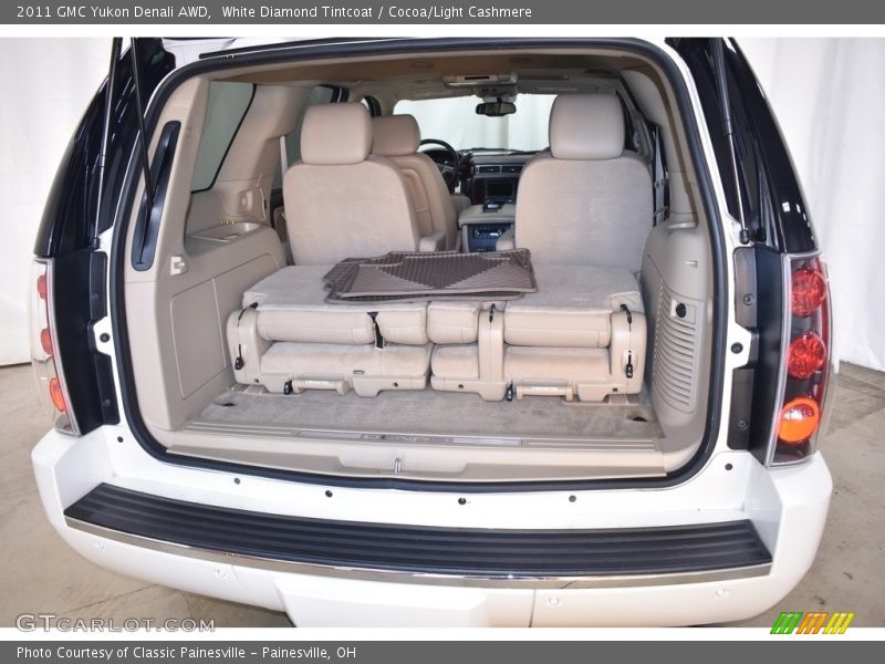 White Diamond Tintcoat / Cocoa/Light Cashmere 2011 GMC Yukon Denali AWD