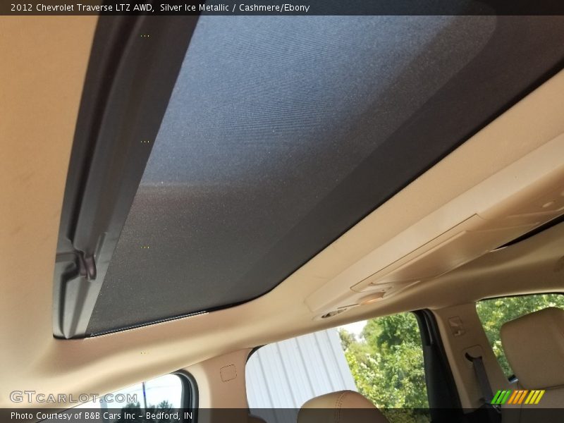 Silver Ice Metallic / Cashmere/Ebony 2012 Chevrolet Traverse LTZ AWD