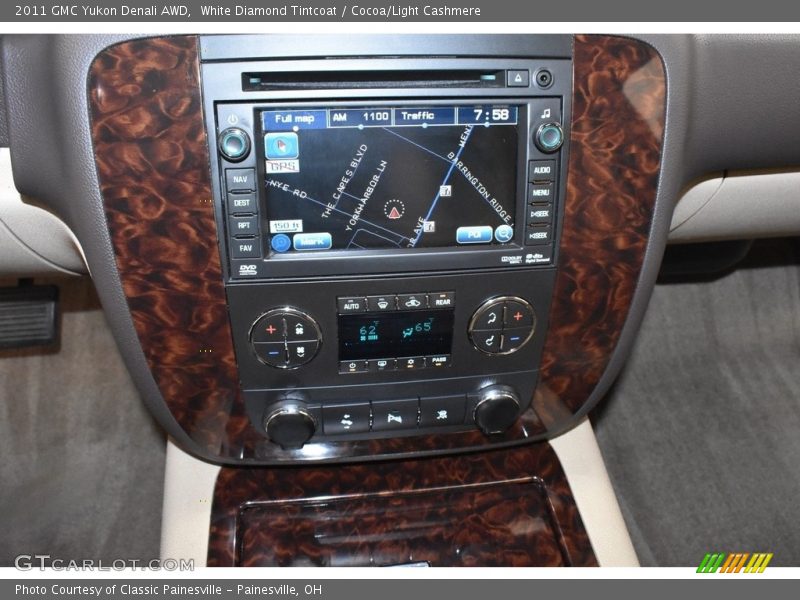 White Diamond Tintcoat / Cocoa/Light Cashmere 2011 GMC Yukon Denali AWD