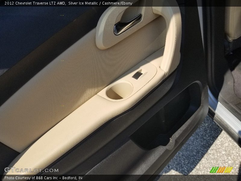 Silver Ice Metallic / Cashmere/Ebony 2012 Chevrolet Traverse LTZ AWD