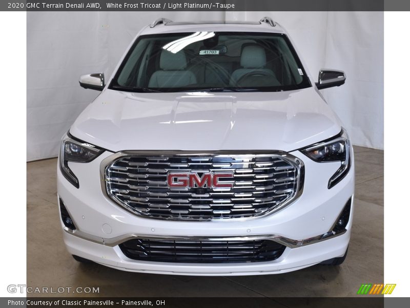 White Frost Tricoat / Light Platinum/­Taupe 2020 GMC Terrain Denali AWD