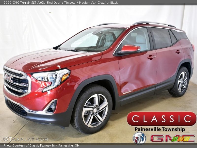 Red Quartz Tintcoat / Medium Ash Gray/Jet Black 2020 GMC Terrain SLT AWD