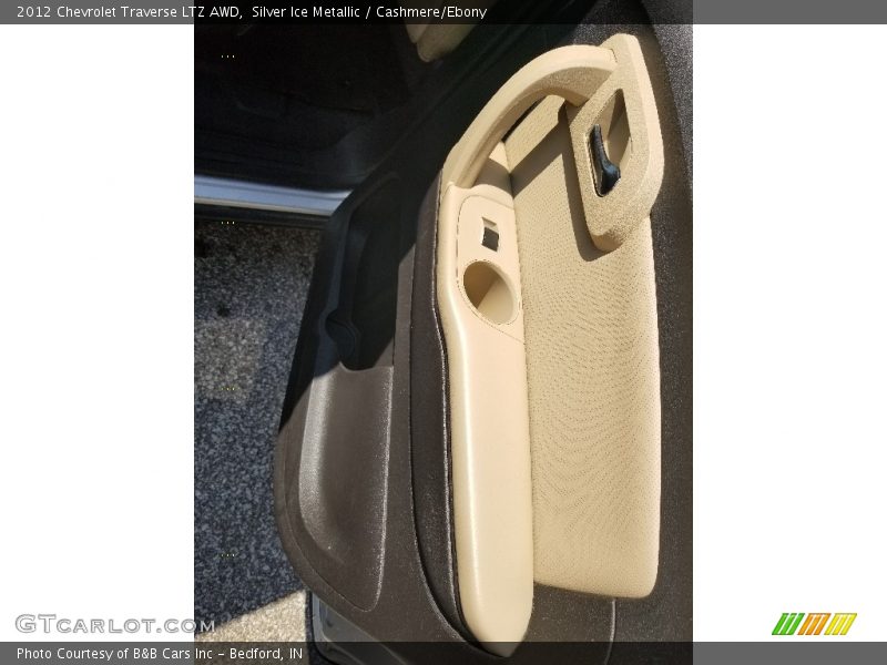 Silver Ice Metallic / Cashmere/Ebony 2012 Chevrolet Traverse LTZ AWD