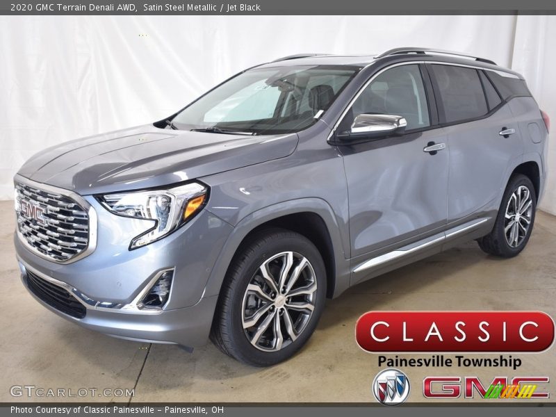 Satin Steel Metallic / Jet Black 2020 GMC Terrain Denali AWD