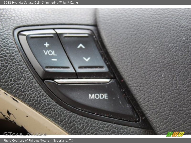 Shimmering White / Camel 2012 Hyundai Sonata GLS