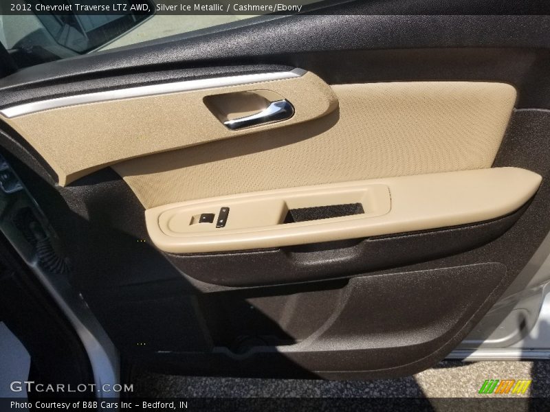 Silver Ice Metallic / Cashmere/Ebony 2012 Chevrolet Traverse LTZ AWD