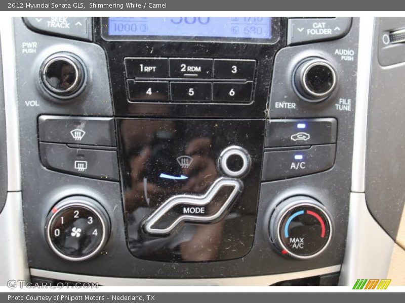 Shimmering White / Camel 2012 Hyundai Sonata GLS