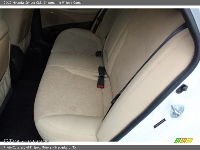 Shimmering White / Camel 2012 Hyundai Sonata GLS