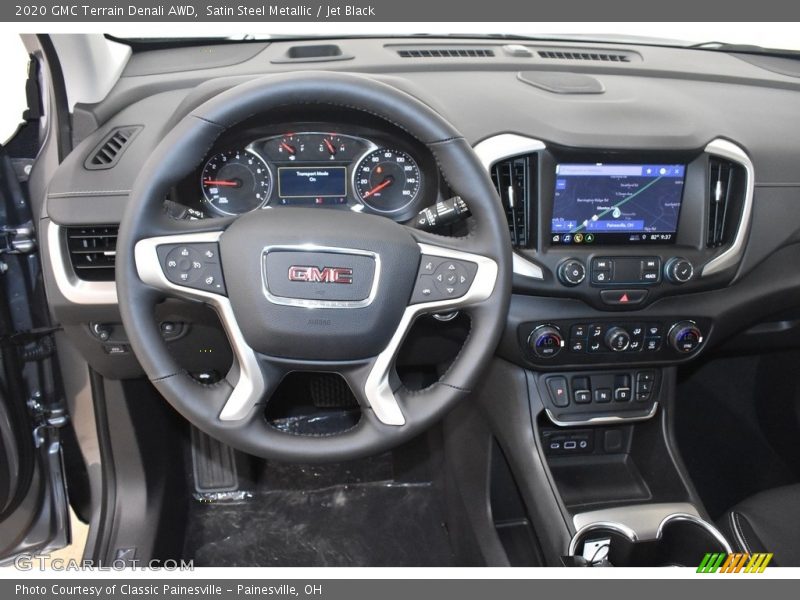 Satin Steel Metallic / Jet Black 2020 GMC Terrain Denali AWD