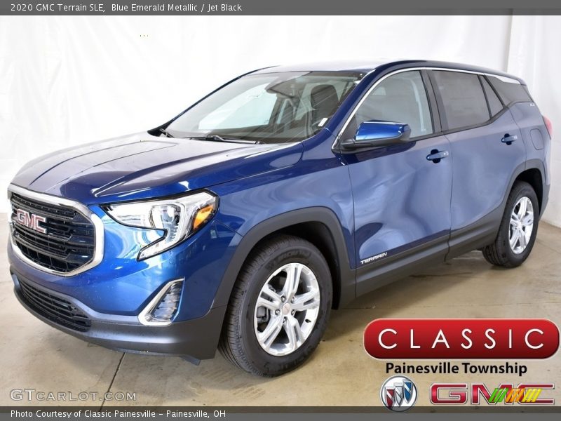 Blue Emerald Metallic / Jet Black 2020 GMC Terrain SLE