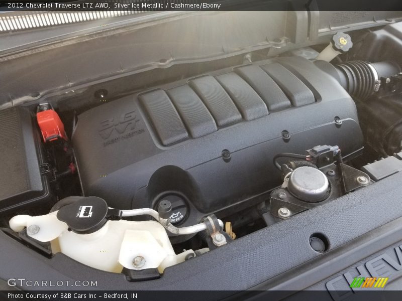 Silver Ice Metallic / Cashmere/Ebony 2012 Chevrolet Traverse LTZ AWD