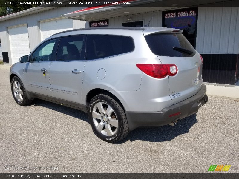 Silver Ice Metallic / Cashmere/Ebony 2012 Chevrolet Traverse LTZ AWD