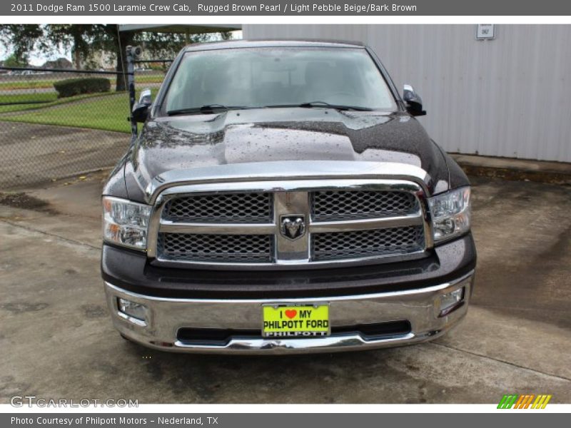 Rugged Brown Pearl / Light Pebble Beige/Bark Brown 2011 Dodge Ram 1500 Laramie Crew Cab