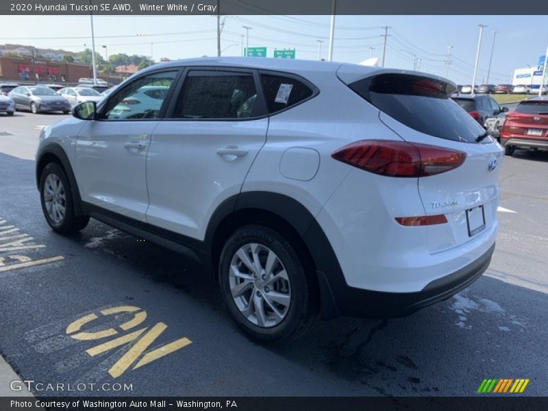 Winter White / Gray 2020 Hyundai Tucson SE AWD