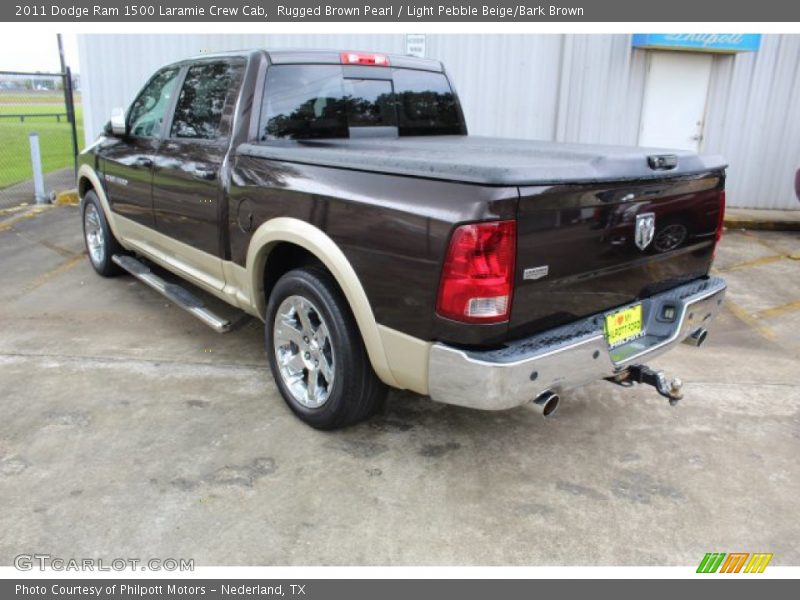 Rugged Brown Pearl / Light Pebble Beige/Bark Brown 2011 Dodge Ram 1500 Laramie Crew Cab